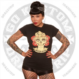 Dragstrip Clothing Zombie Girl  Print T`shirt